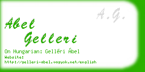 abel gelleri business card